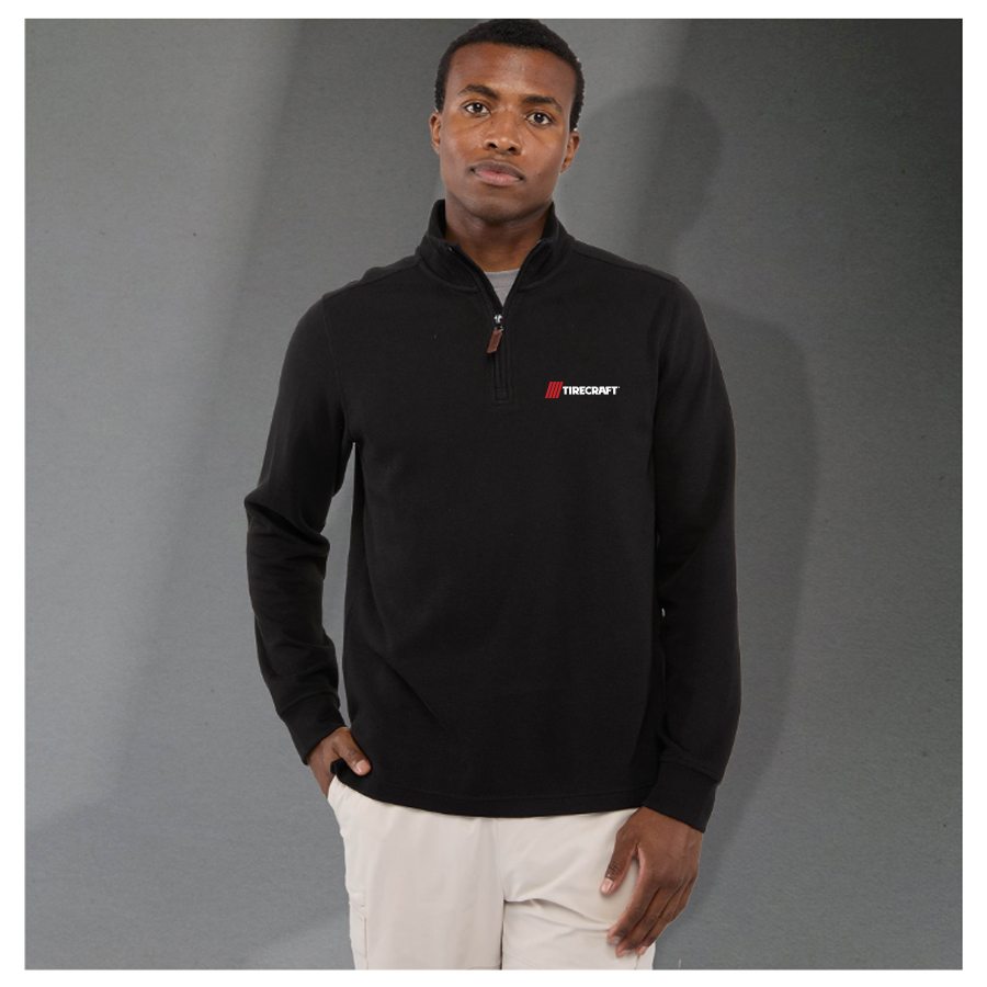 Mens Hudson Eco Knit Quarter Zip