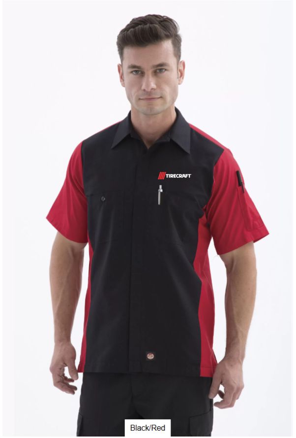 Mens Red Kap Woven Crew Shirt