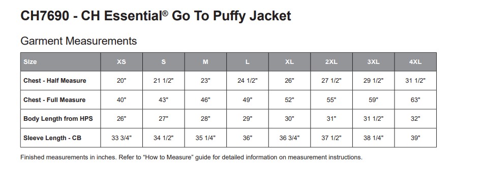 Adult Go to Puffy Jacket - CH Essentials - Image 2